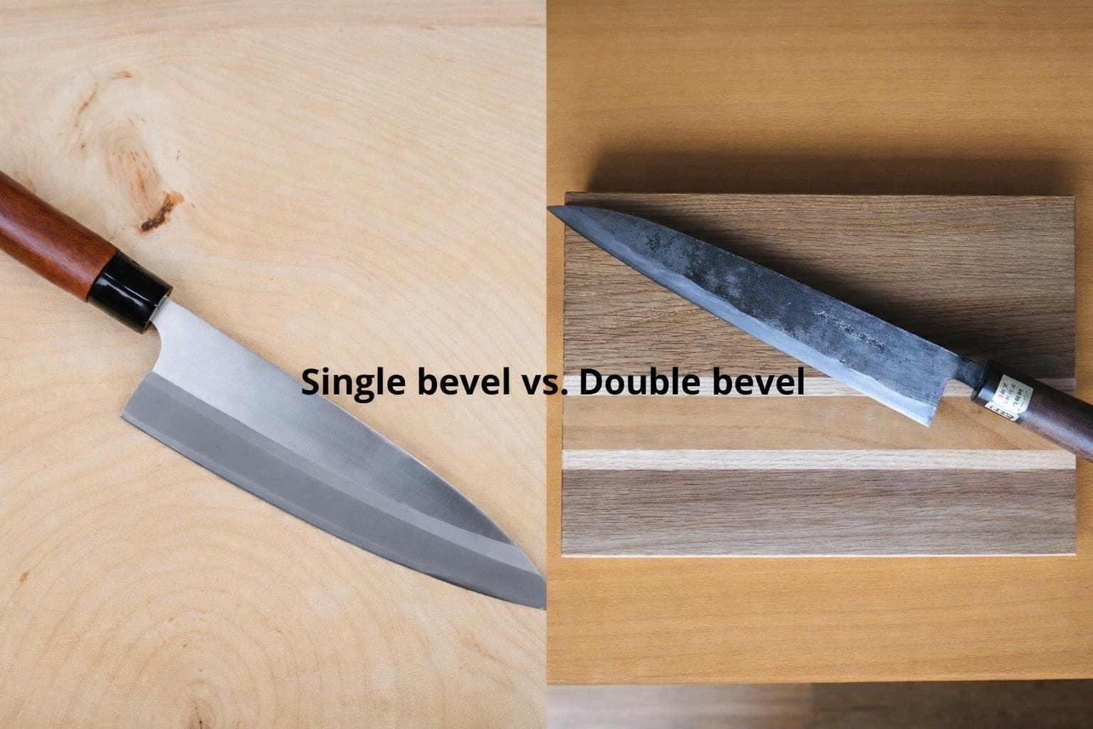 Single Bevel vs Double Bevel Knives Explained