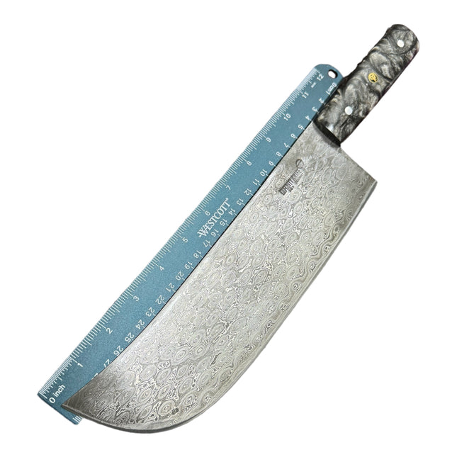 Cleaver Butcher | Black & Silver Resin