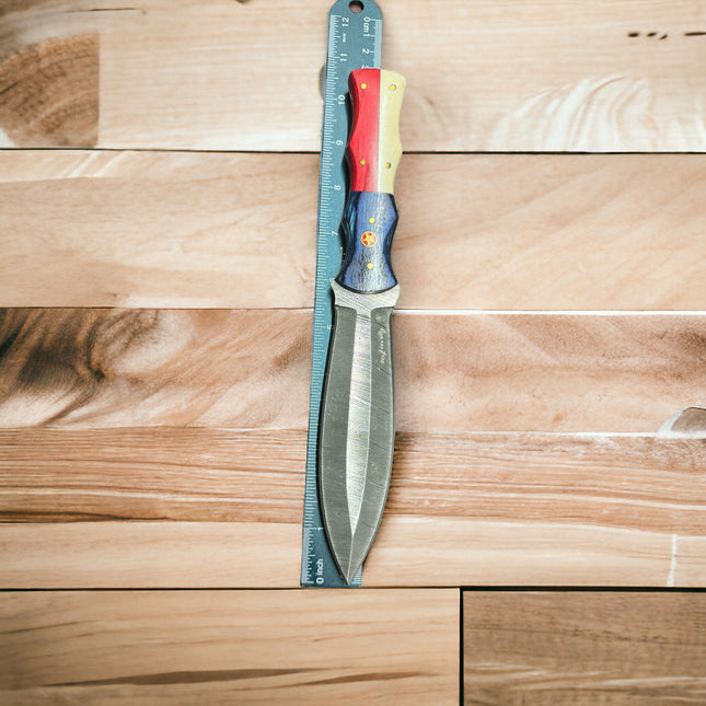 Texas Damascus Dagger Knife