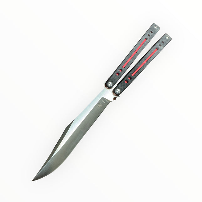 Monarch Balisong | Black & Red DP