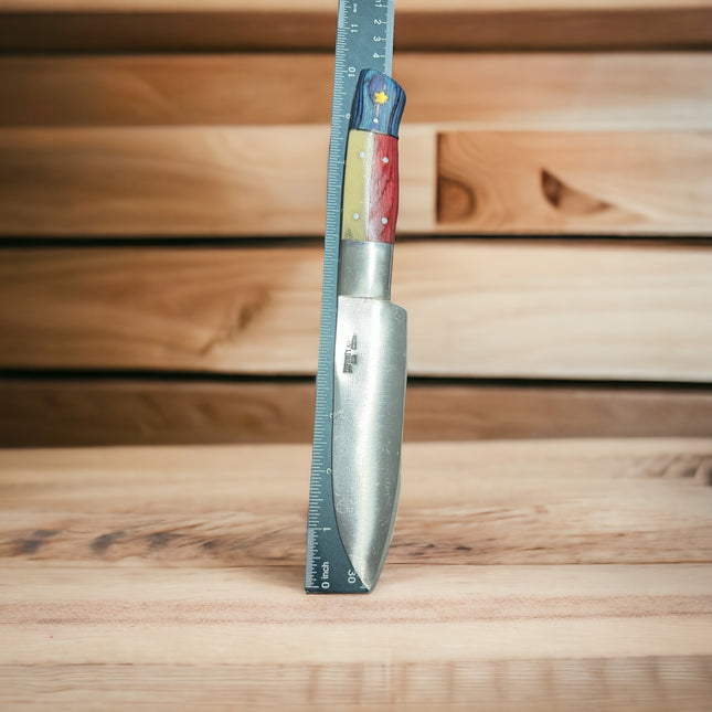 Texas Damascus D2 Santoku Chef Knife