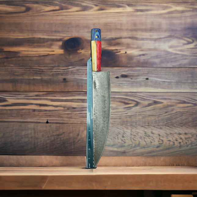 Texas Damascus Brisket Knife