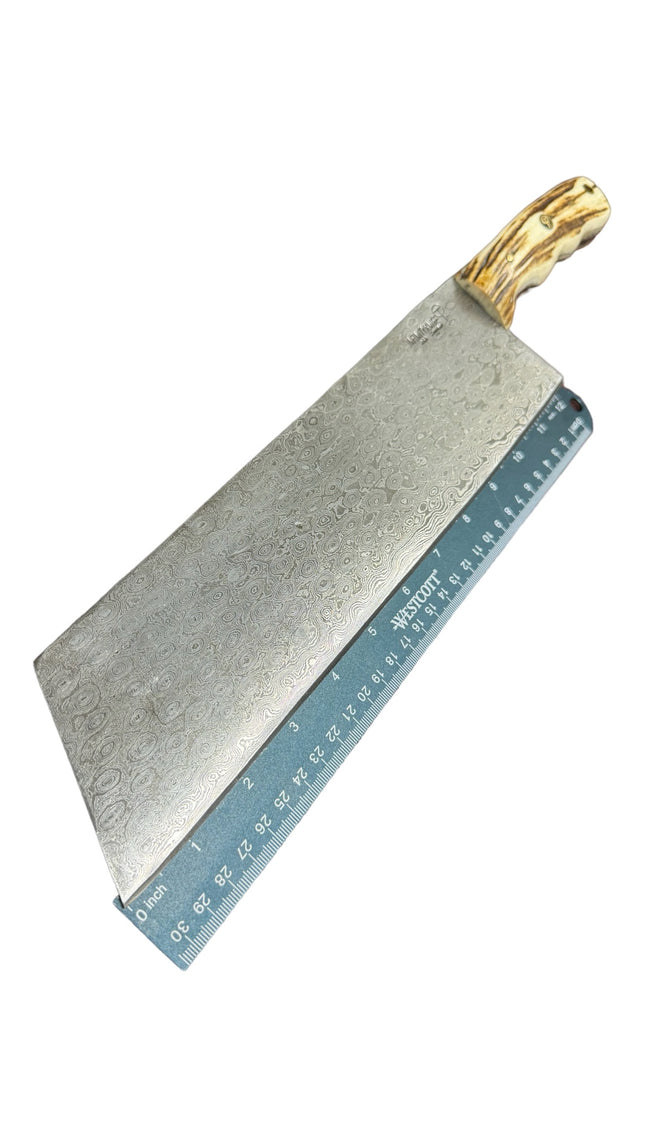 Cleaver Butcher Tanto | Red Stag Horn