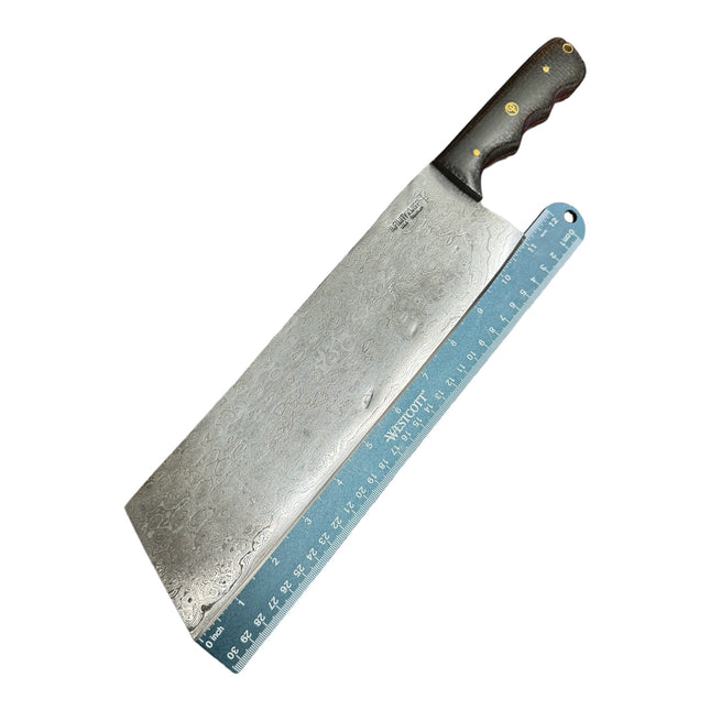 Cleaver Butcher Tanto | Coffee Micarta