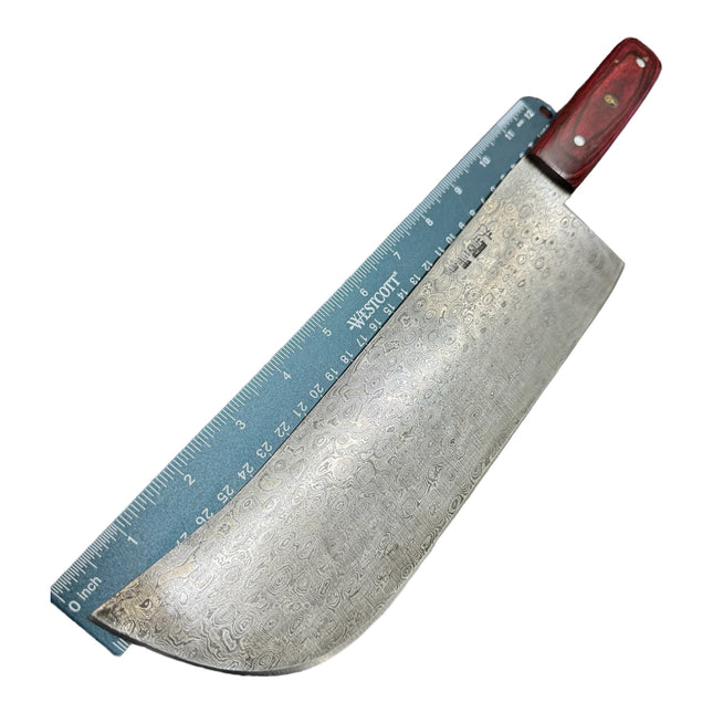 Cleaver Butcher | Dark Red & Black Wood