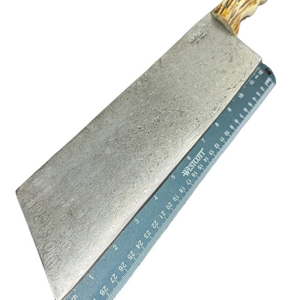 Cleaver Butcher | Dark Red Black Wood