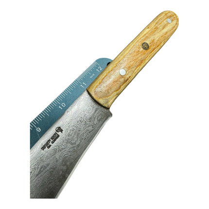 Damascus Brisket | Black Grey Resin