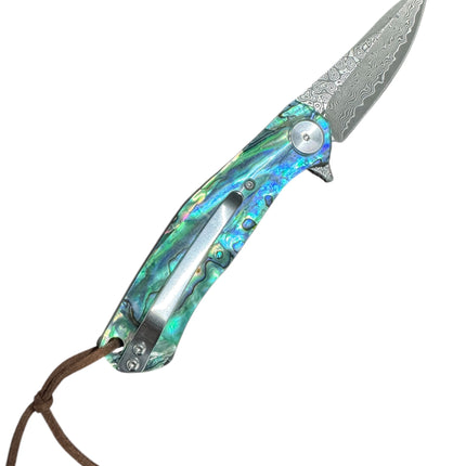 Athena II Damascus VG-10 Folder (Abalone)