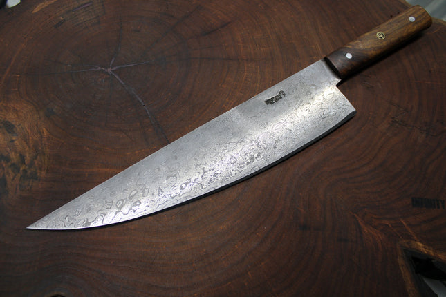 XL Damascus Butcher Knife