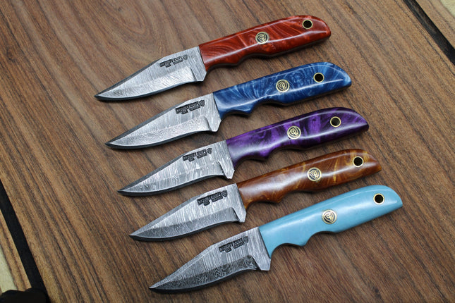 Mini Resin Damascus Clippoint