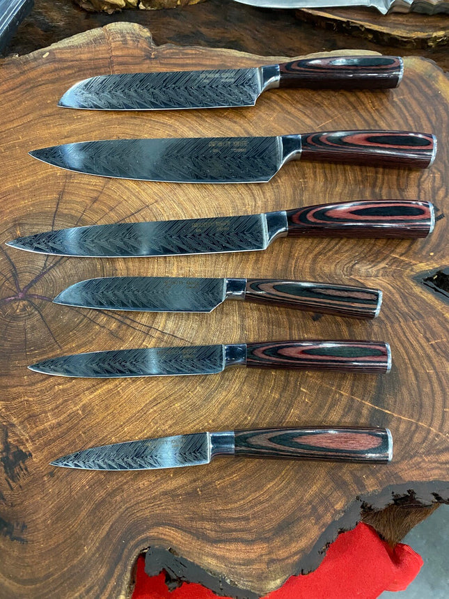 Fish Bone Pattern 6pcs Set