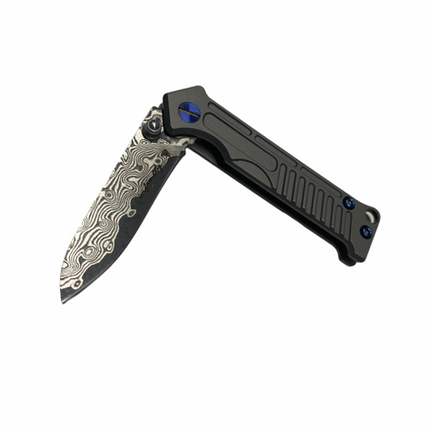 Titanium Damascus Knife TDP2